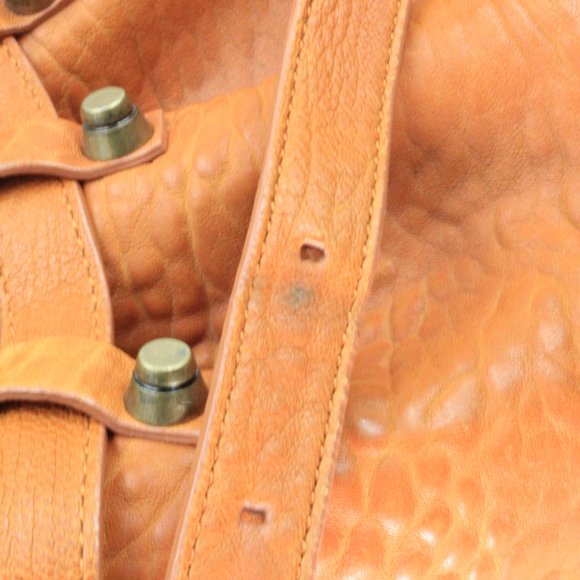 Alexander Wang Authentic Diego Orange Textured Bucket Bag - Picture 12 of 14